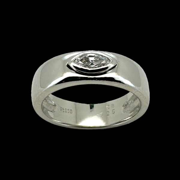 BAGUE SOLITAIRE CARL BUCHERER EN PLATINE 950 PT ET DIAMANT