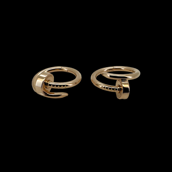 BOUTONS DE MANCHETTE CARTIER "JUSTE UN CLOU" OR ROSE