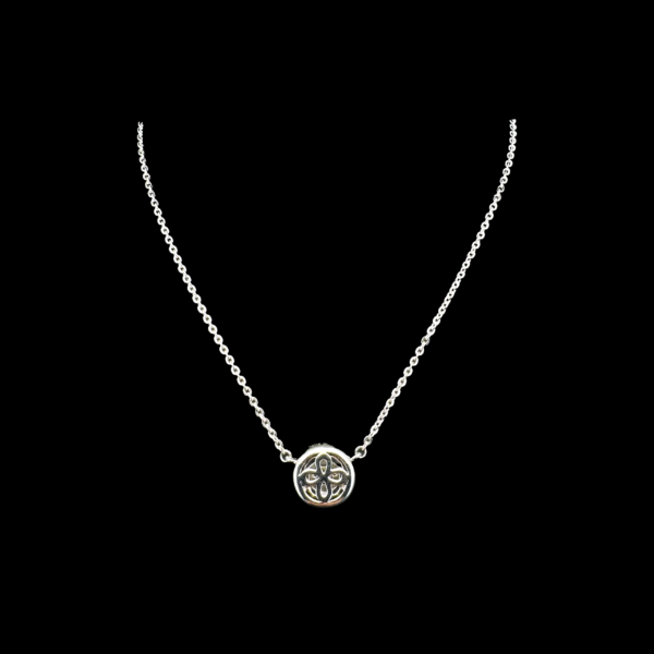 COLLIER-PENDENTIF KURZ EN OR GRIS 750 DIAMANTS – Image 3