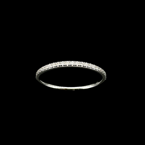 BAGUE MAUBOUSSIN OR BLANC 750 DIAMANTS