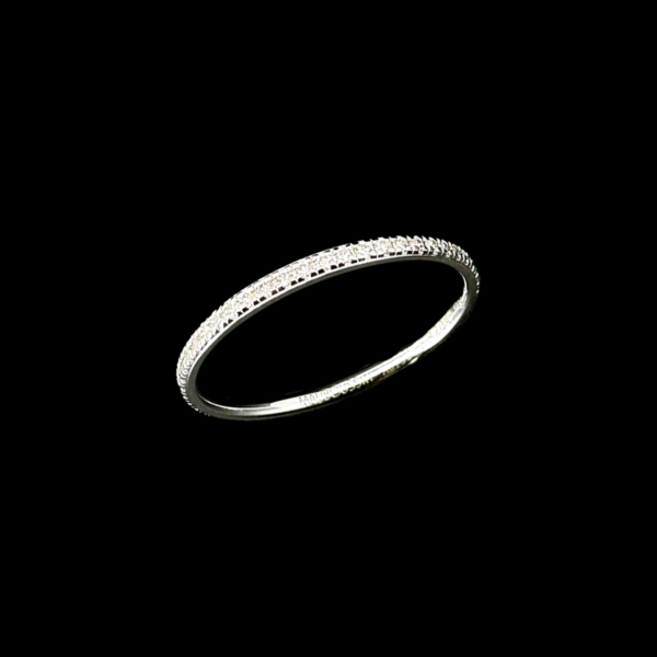 BAGUE MAUBOUSSIN OR BLANC 750 DIAMANTS – Image 2